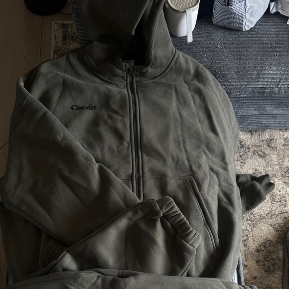 Comfrt Tops - Comfrt Olive Green Tracksuit